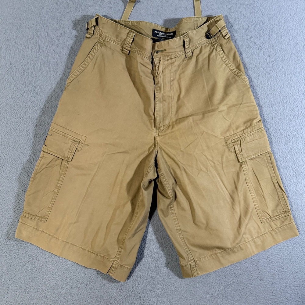 Vintage Polo Jeans Company Ralph Lauren MFG Corp Military Cargo Shorts Men's 31‎